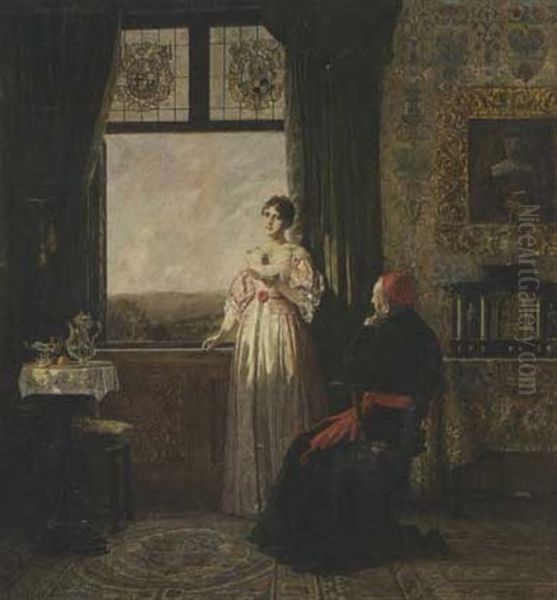 Abendstimmung Oil Painting by August Johann Holmberg