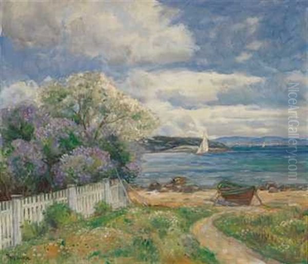 Landskap Fra Oslofjorden by Thorolf Holmboe