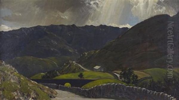 Tebay Fells Oil Painting by Charles John (Sir) Holmes