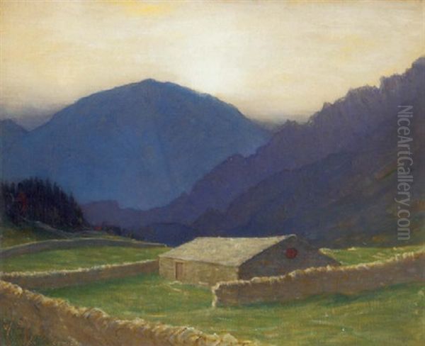 Harter Fell Oil Painting by Charles John (Sir) Holmes