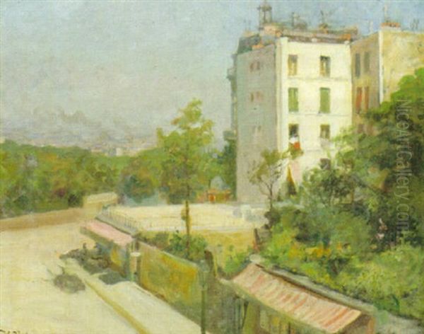 Montmartre, Paris Oil Painting by Vilhelm Holmgren