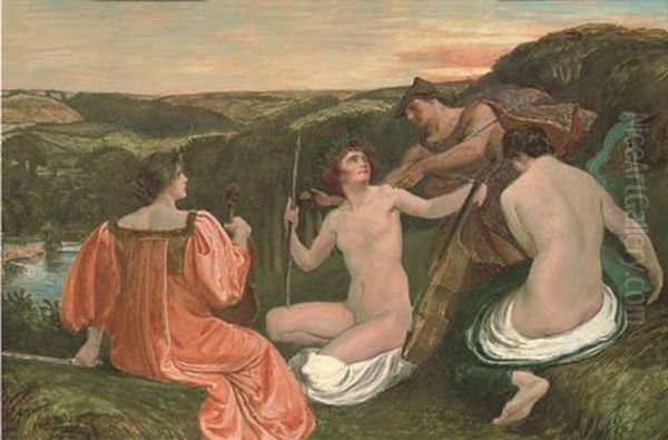 The Judgement Of Paris Oil Painting by Charles Holroyd