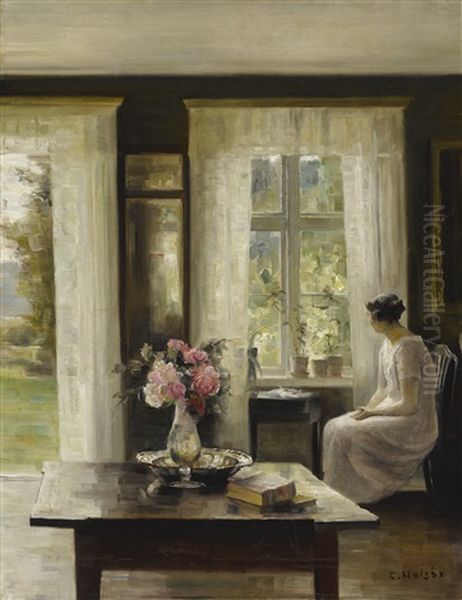 Interior, Light Of Spring Oil Painting by Carl Vilhelm Holsoe