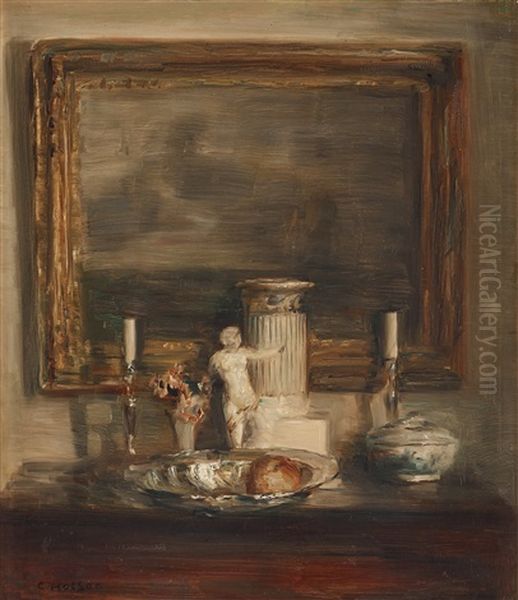 Still Life Oil Painting by Carl Vilhelm Holsoe