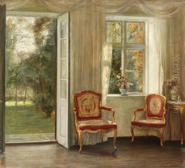 Salong I Varljus Oil Painting by Carl Vilhelm Holsoe