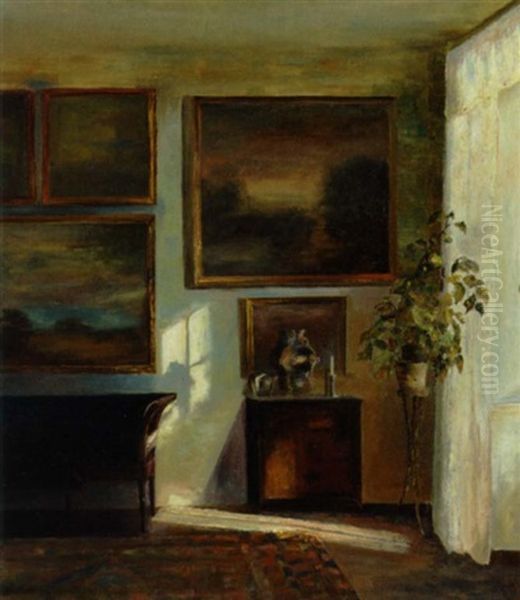 Sollys Gennem Vinduet by Carl Vilhelm Holsoe