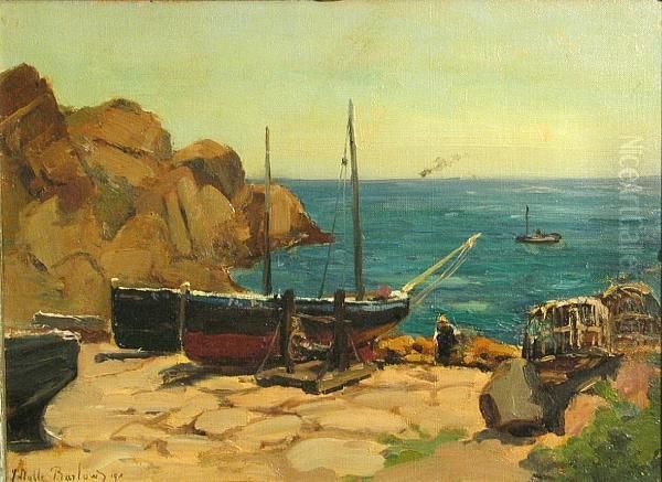 Penberth Cove, Cornwall Oil Painting by John Noble Barlow