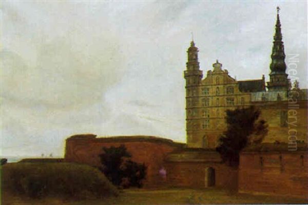 Parti Fra Kronborg Oil Painting by Carl Vilhelm Holsoe