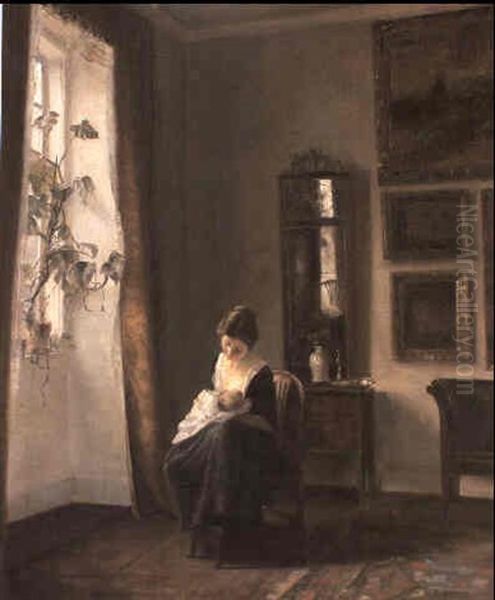 Motherhood by Carl Vilhelm Holsoe