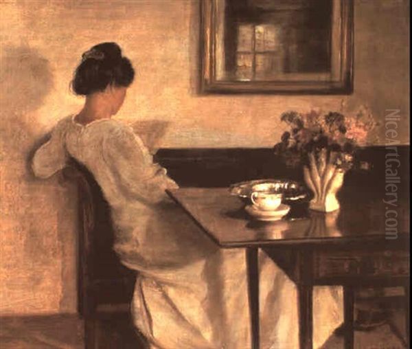 Morning Light Oil Painting by Carl Vilhelm Holsoe