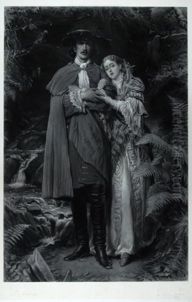 The Bride Of Lammermoor Oil Painting by Thomas Oldham Barlow