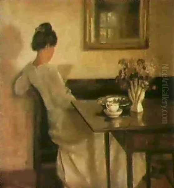 Morning Light Oil Painting by Carl Vilhelm Holsoe