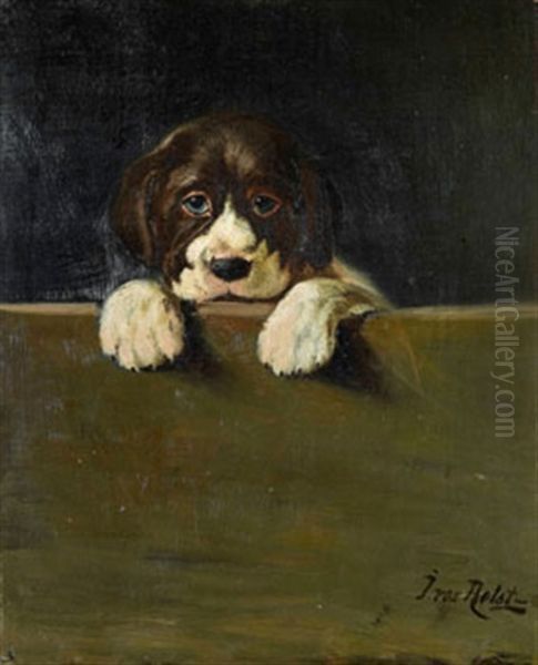 Hundvalp Oil Painting by Johan-Gustaf von Holst