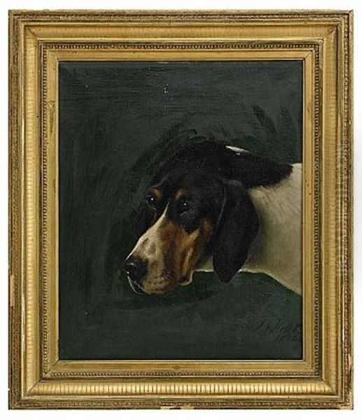 Hund Oil Painting by Johan-Gustaf von Holst