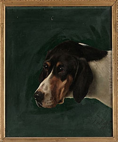 Hunden Lord Oil Painting by Johan-Gustaf von Holst