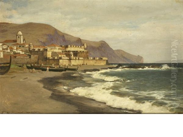 Funchal, Madeira Oil Painting by Laurits Bernhard Holst