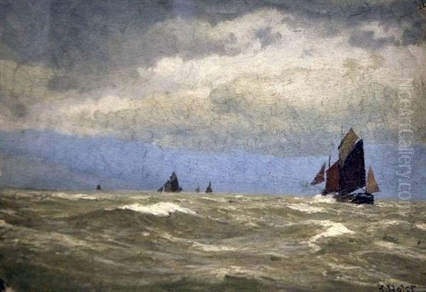 Stormy Day, North Sea by Laurits Bernhard Holst