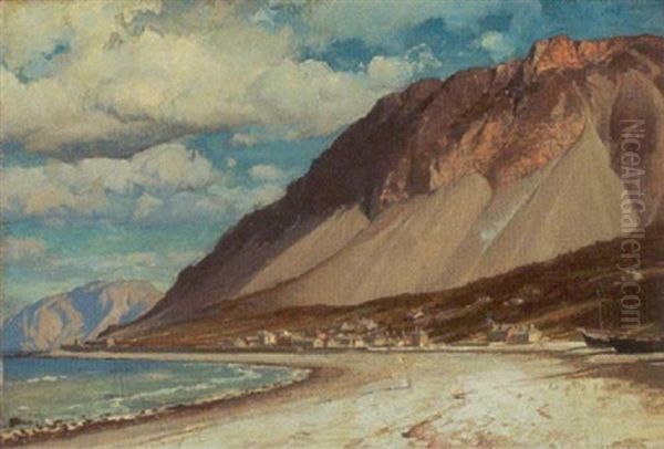 Kystparti Fra Cap Martin Oil Painting by Laurits Bernhard Holst