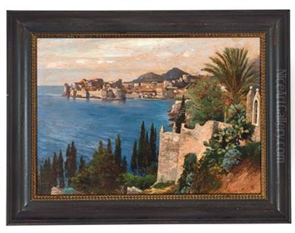 Blick Auf Ragusa Oil Painting by Georg Holub