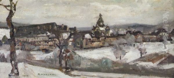 Bebenhausen Oil Painting by Adolf Hoelzel