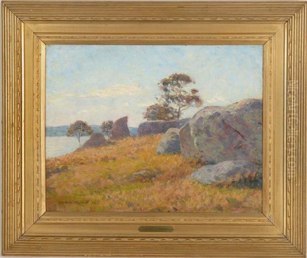 September Afternoon, Mystic, Ct Oil Painting by Edward Herbert Barnard