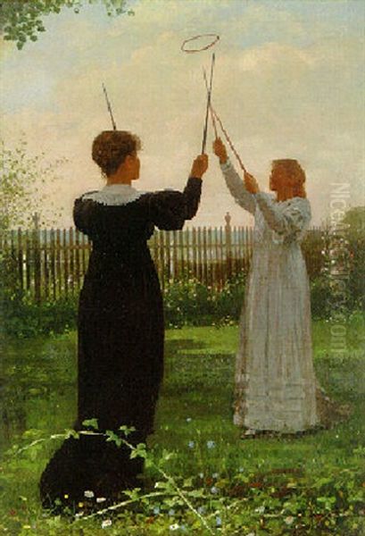 Grace Hoops Oil Painting by Winslow Homer