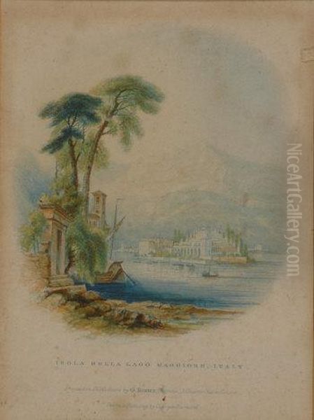 Isola Bella Lago Maggiore Italy Oil Painting by George Barnard