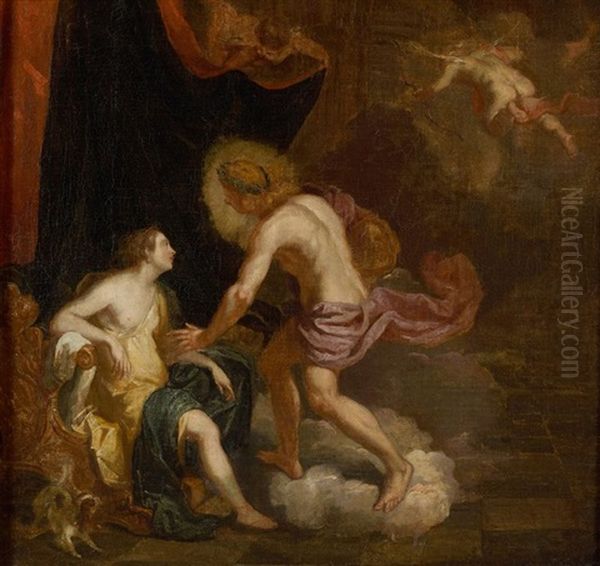 Apollon Et Leucothoe Oil Painting by Abraham Danielsz Hondius