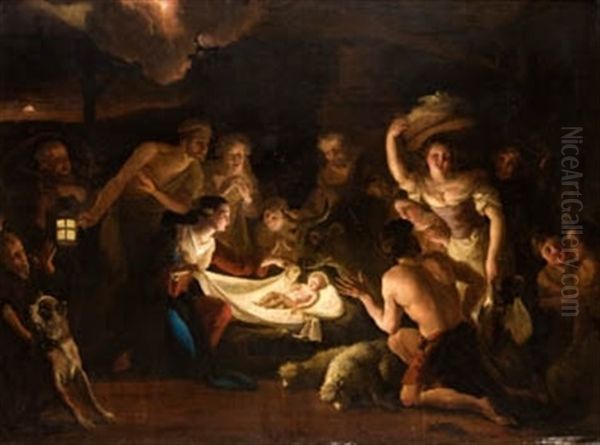 La Natividad Oil Painting by Abraham Danielsz Hondius