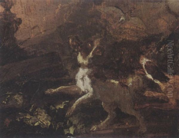 The Chase Oil Painting by Abraham Danielsz Hondius