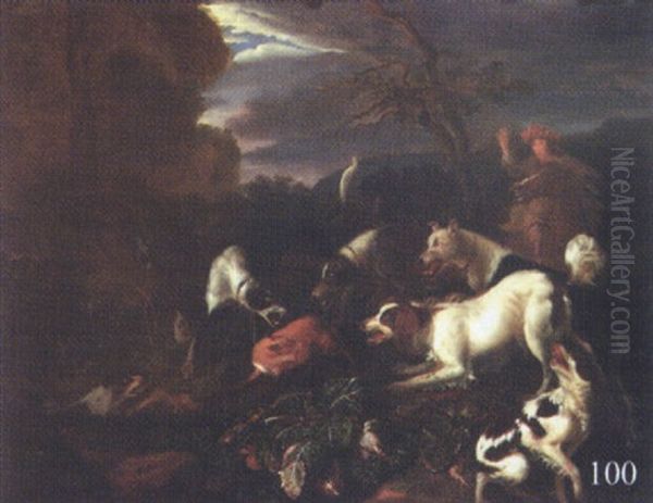 La Chasse Au Renard Oil Painting by Abraham Danielsz Hondius