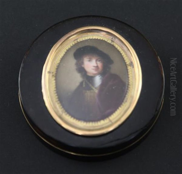 Miniature Of Rembrandt As A Young Man Oil Painting by Nathaniel Hone the Elder