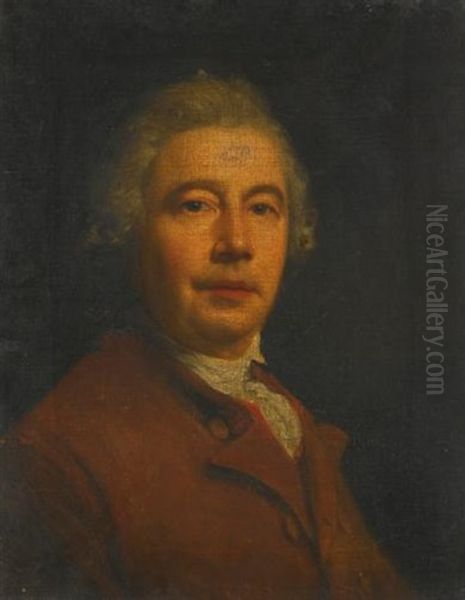 Self Portrait Oil Painting by Nathaniel Hone the Elder