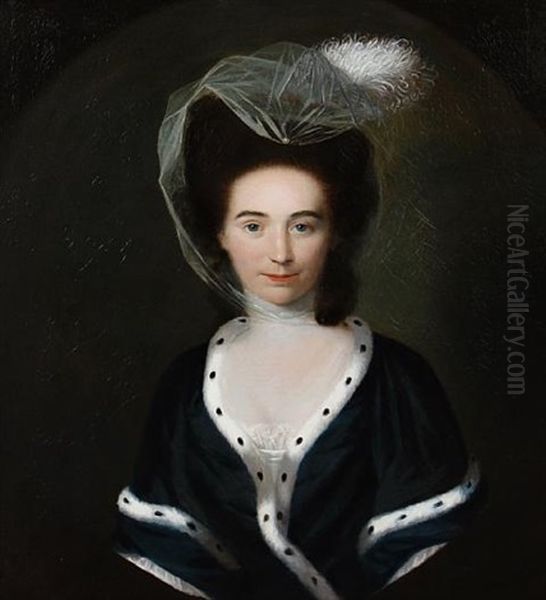 Portrait Of Lady Oil Painting by Nathaniel Hone the Elder