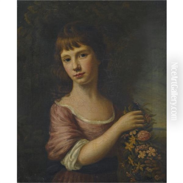 Portrait Of Ann Anderson, Wife Of Alexander Balmanno Oil Painting by Nathaniel Hone the Elder