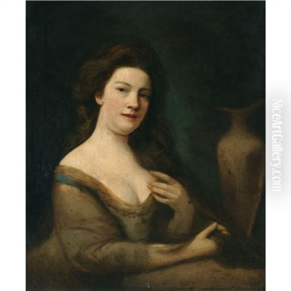 Portrait Of A Lady Oil Painting by Nathaniel Hone the Elder