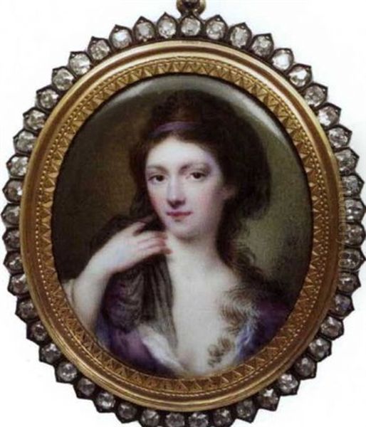 Portrait Of A Lady Oil Painting by Nathaniel Hone the Elder