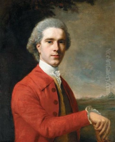 Portrait Of A Gentleman Oil Painting by Nathaniel Hone the Elder