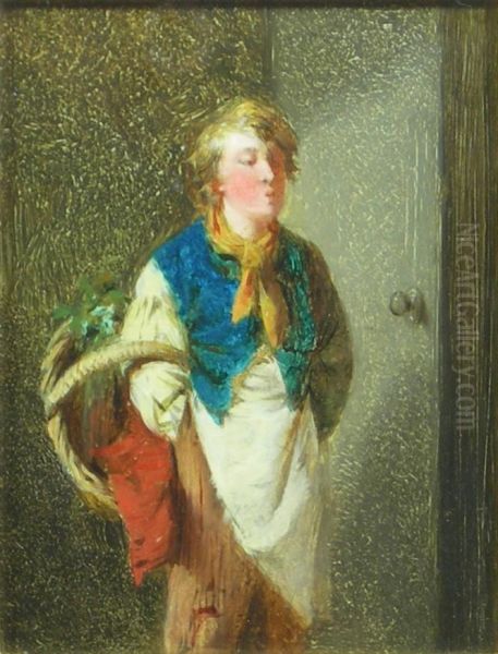 The Whistling Boy Oil Painting by Edward Charles Barnes