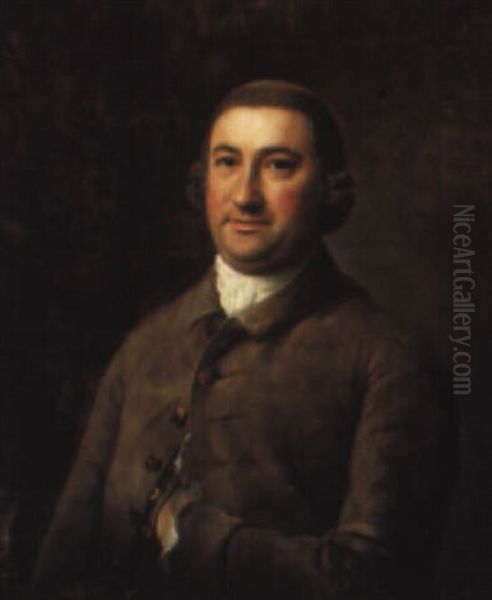 Portrait Of A Gentleman Oil Painting by Nathaniel Hone the Elder