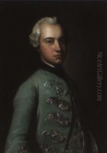 Portrait Of Sir Richard Alston Oil Painting by Nathaniel Hone the Elder