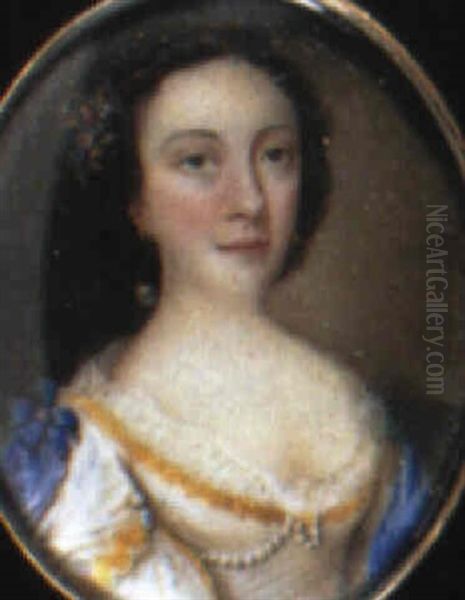 A Lady Oil Painting by Nathaniel Hone the Elder