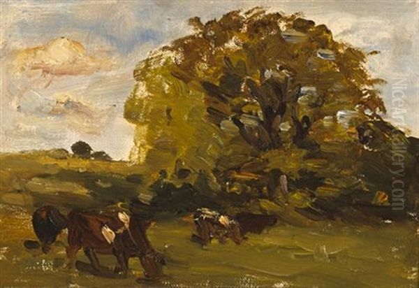 Oak, St. Doulough's, Dublin Oil Painting by Nathaniel Hone the Younger