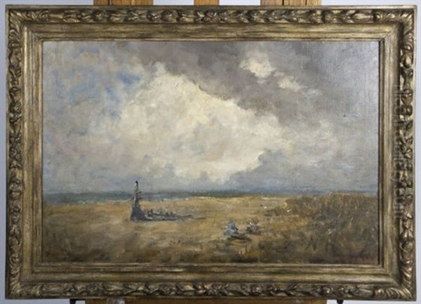 St. Marnock's Sails And Fragment Of Wreck, Malahide, Co. Dublin Oil Painting by Nathaniel Hone the Younger