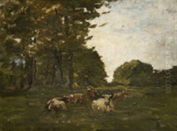 Cattle Seated Under Trees by Nathaniel Hone the Younger