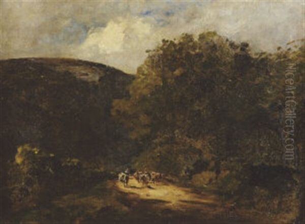 Valley In Co. Wicklow Oil Painting by Nathaniel Hone the Younger