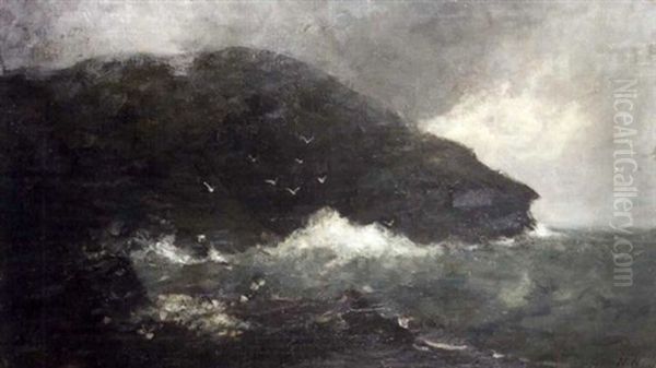 Storm Off Kilkee, Co. Clare Oil Painting by Nathaniel Hone the Younger