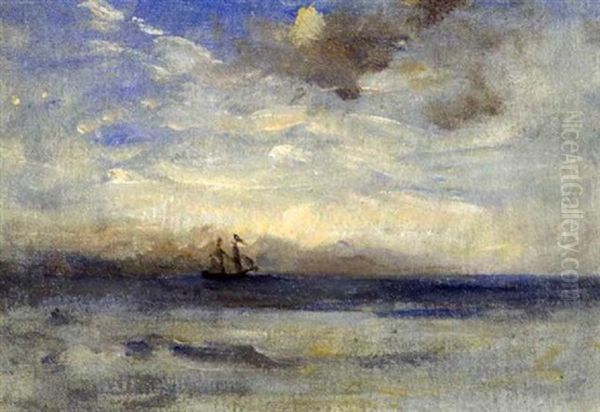 Study, Sea And Brig by Nathaniel Hone the Younger