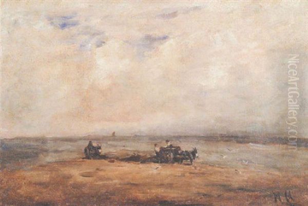 Seaweed Gatherers, Portmarnock by Nathaniel Hone the Younger