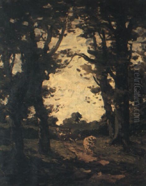 Vista Through Trees Oil Painting by Nathaniel Hone the Younger